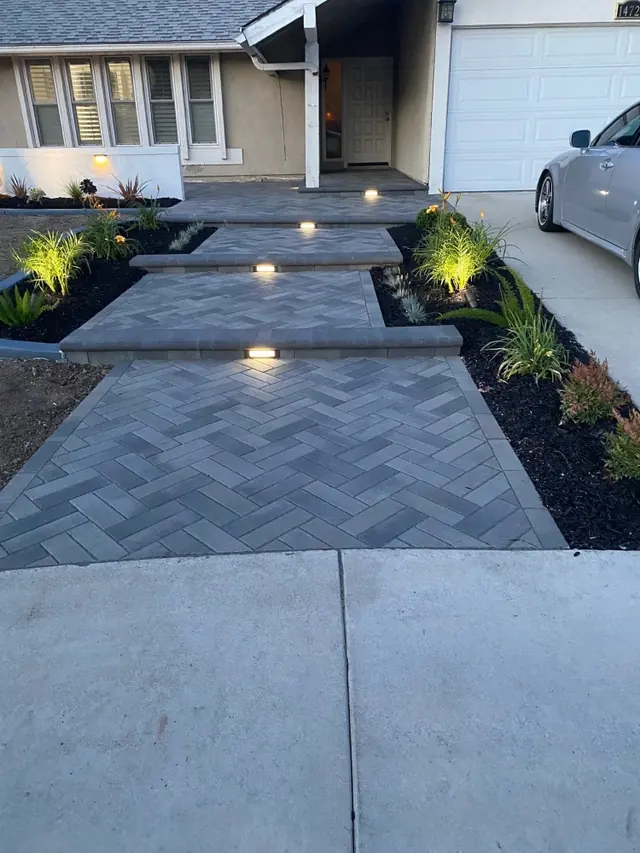 Pavers and landscape lighting in Perris, CA